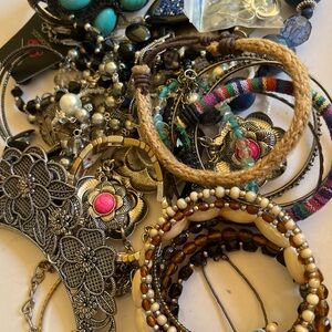 Jewelry lot. 1-17 pounds mixed pieces. Mystery lot
